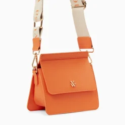 Mini Sac Trapeze Aurelie Orange A Bandouliere