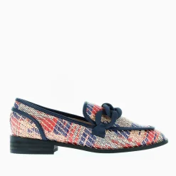 Mocassins Barbara Marine A Chaine Mate