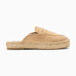 Mules Claudie Beiges A Semelle Espadrille
