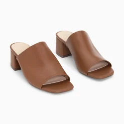 Mules Peep-Toe Helene Camel A Talon