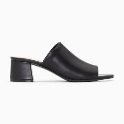 Mules Peep-Toe Helene Noires A Talon