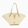 Panier Oversize Vivienne En Raphia Beige A Details Kaki