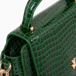 Petit Sac A Main Joanne Vert Croco