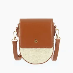 Petit Sac Armelle Camel Et Beige A Bandouliere