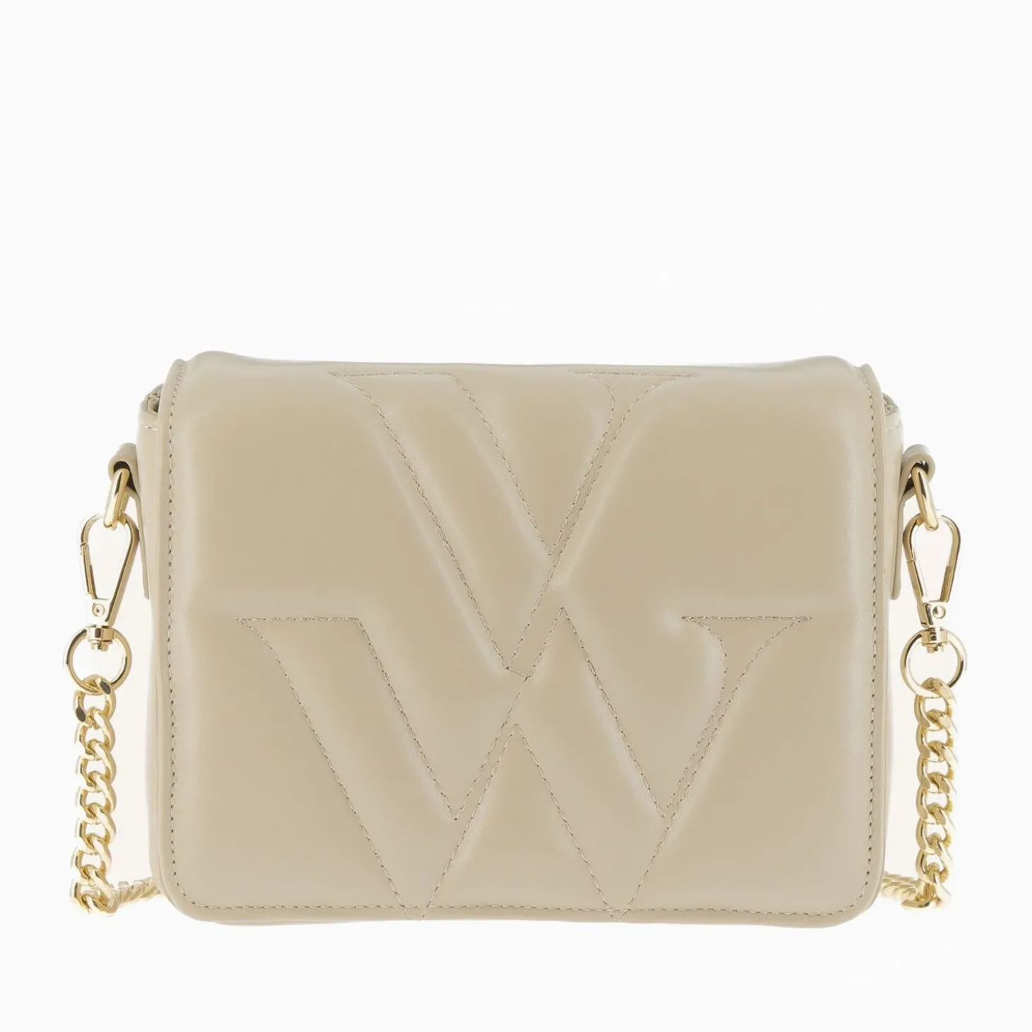 Petit Sac Monogramme Annie Beige Matelasse A Rabat