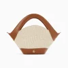 Petit Sac Panier Juliane Beige Et Camel