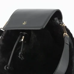 Sac A Dos Edith Noir En Fausse Fourrure