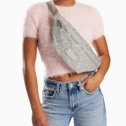 Sac Banane Lydie Argent A Paillettes