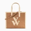 Sac Cabas Luba Camel Et Beige En Fausse Fourrure