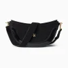 Sac Demi-Lune Rym Noir Bi-Matiere