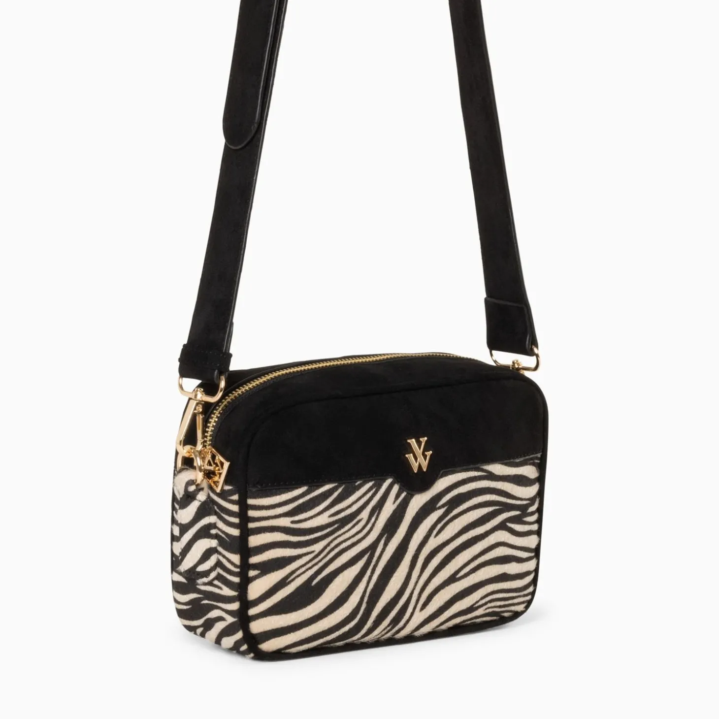 Sacoche Manelle Noir Et Zebre