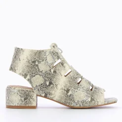 Sandales A Lacets Albane Imprime Serpent