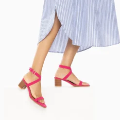 Sandales A Talon Bella Fuchsia A Doubles Brides
