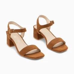 Sandales A Talon Laurie Camel