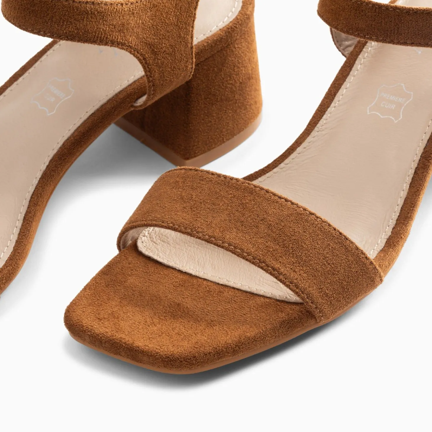 Sandales A Talon Laurie Camel