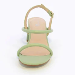 Sandales A Talon Minimalistes Oriane Vert Pastel