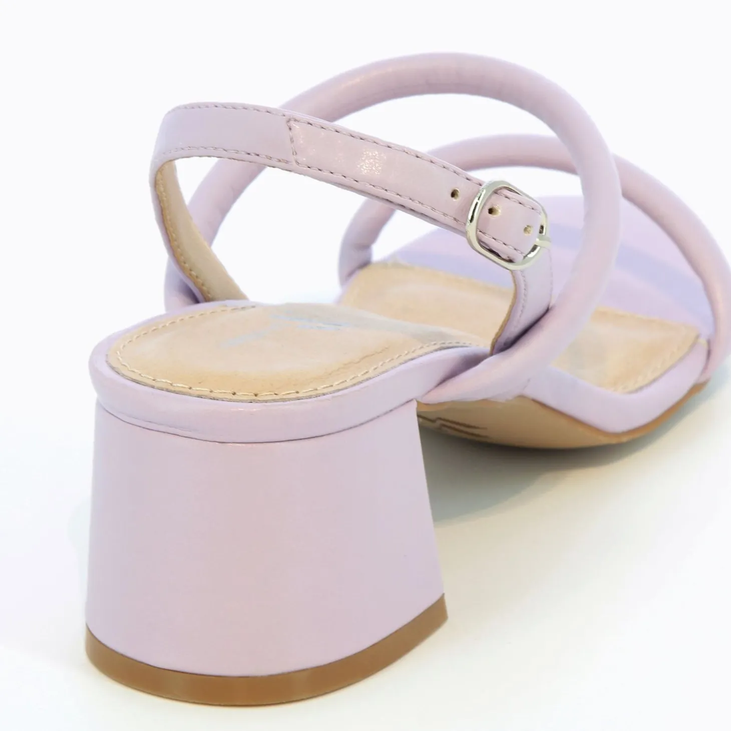 Sandales A Talon Minimalistes Oriane Lilas