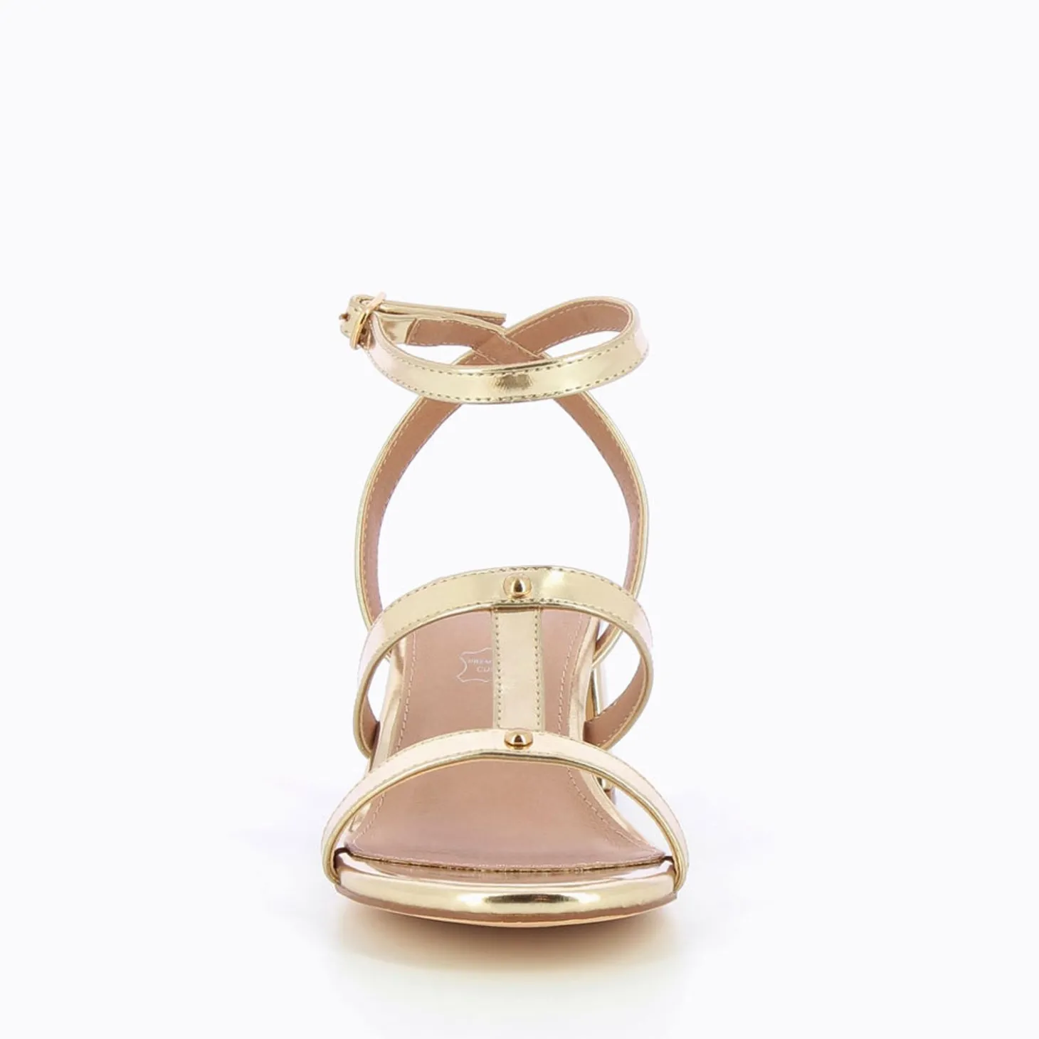Sandales A Talon Retro Adrianna Or