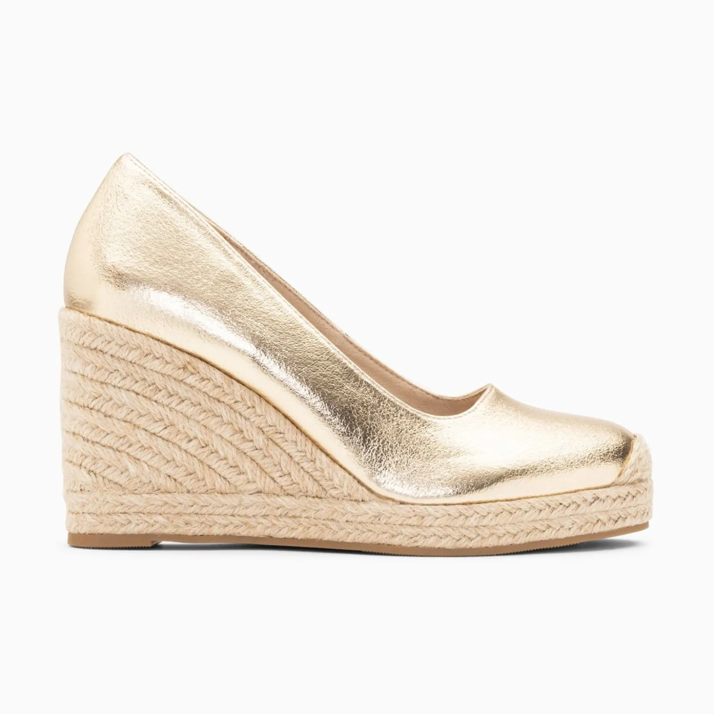 Sandales Compensees Louison Or