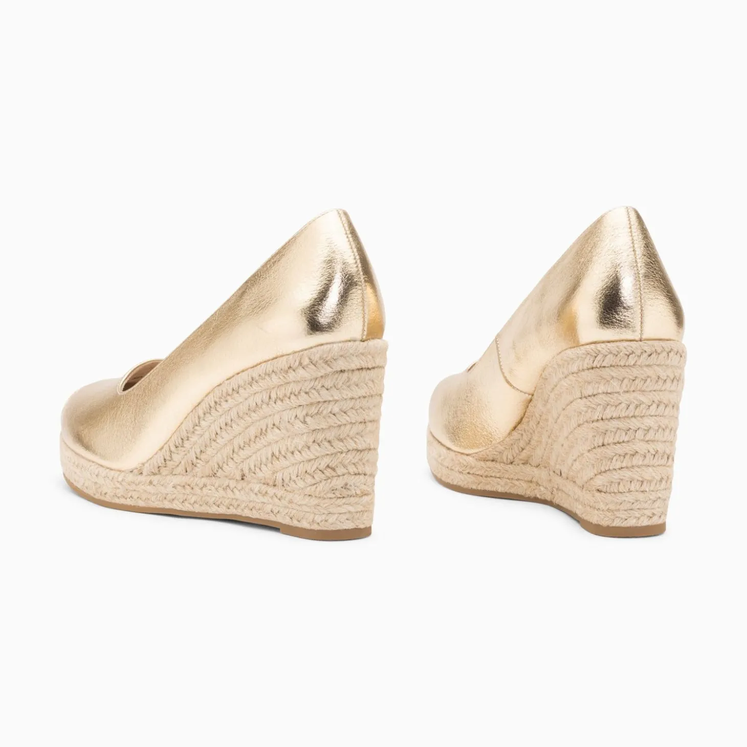 Sandales Compensees Louison Or