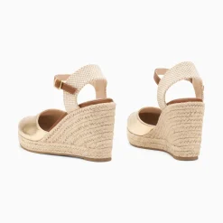 Sandales Compensees Mariana Or