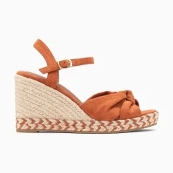 Sandales Compensees Nouees Celine Brique