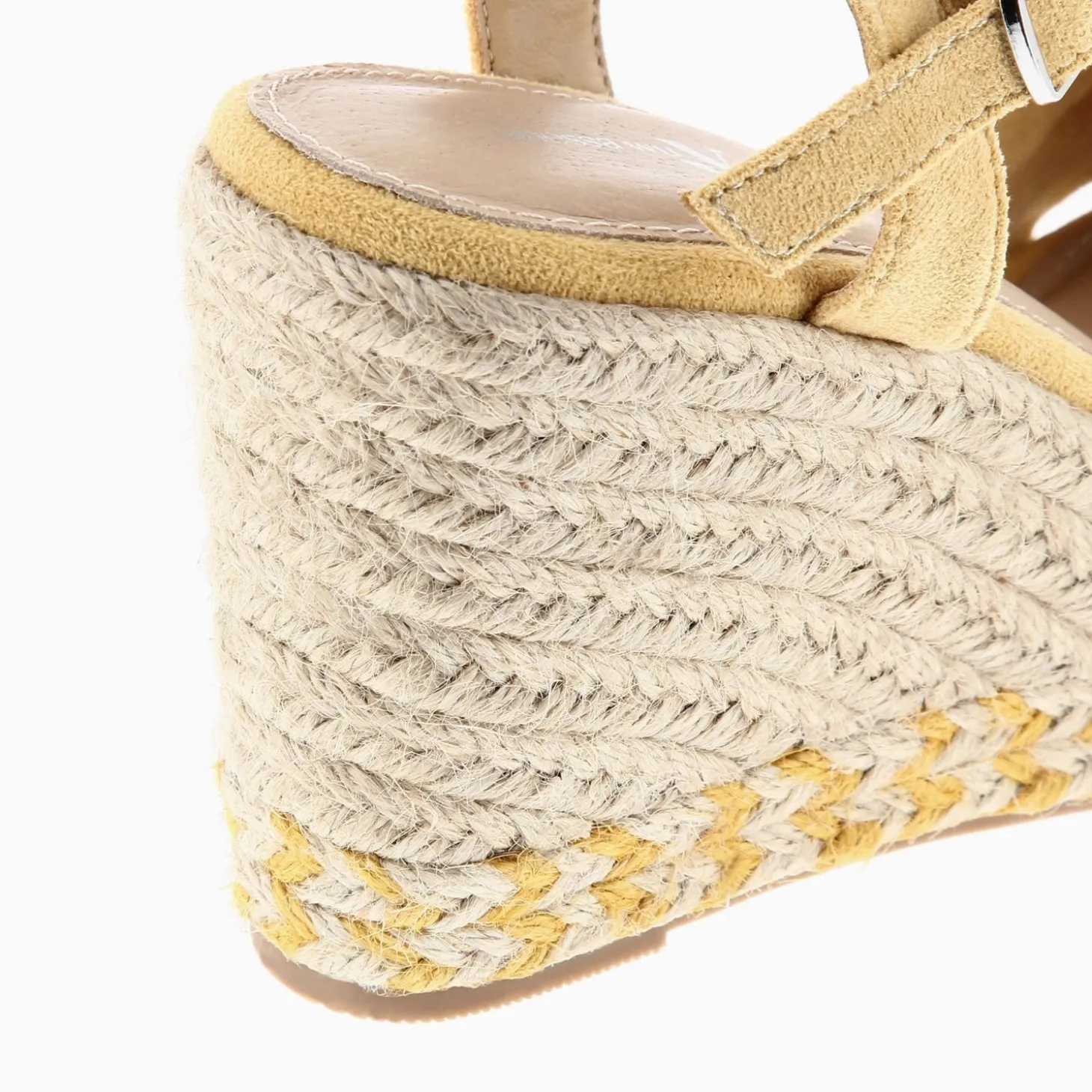 Sandales Compensees Nouees Zoella Jaunes