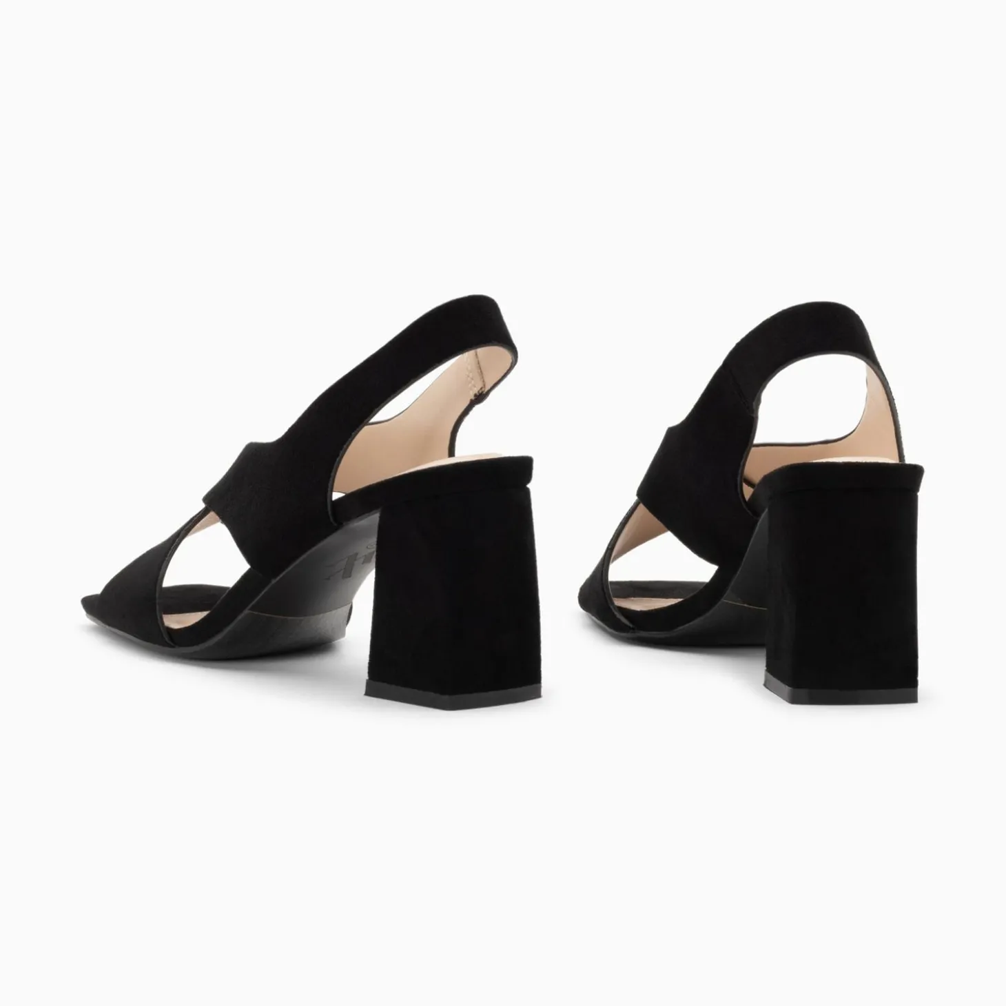 Sandales Lauren Noires A Brides Croisees Et Talon Haut