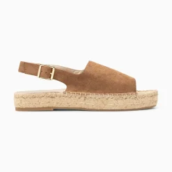 Sandales Marjolaine Noisette A Semelle Espadrille