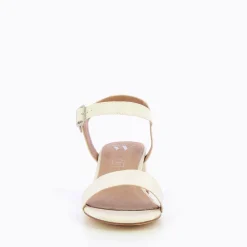 Sandales Melissa Beiges A Petit Talon Epais