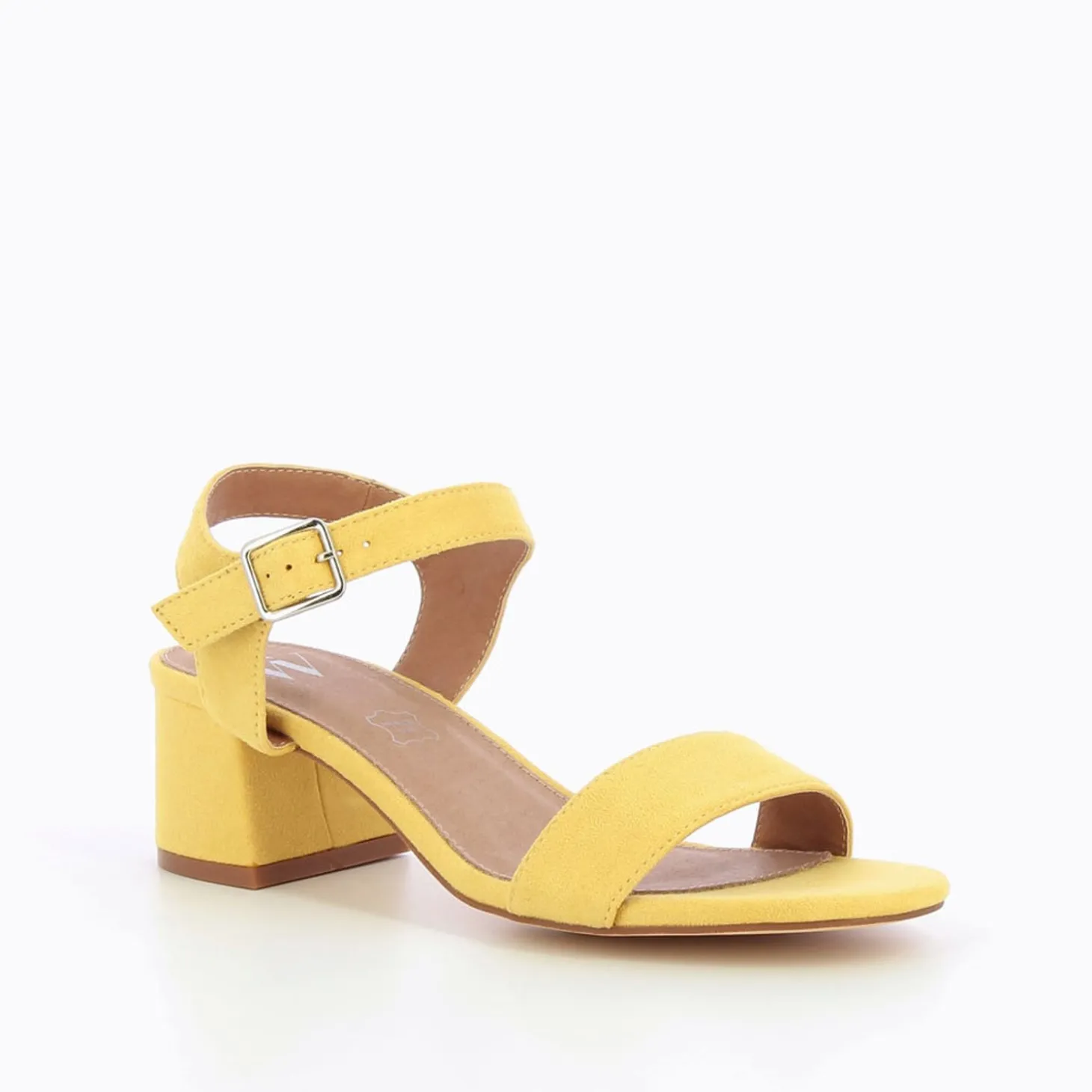 Sandales Melissa Jaunes A Petit Talon Epais