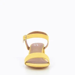 Sandales Melissa Jaunes A Petit Talon Epais