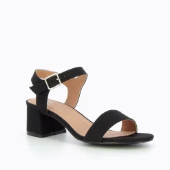 Sandales Melissa Noires A Petit Talon Epais
