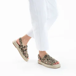 Sandales Plateformes Leila A Brides Leopard