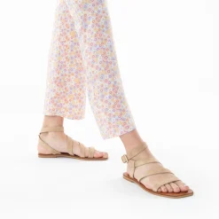 Sandales Plates Swann A Brides Beiges