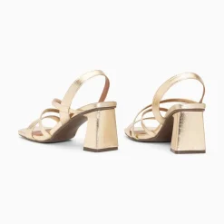 Sandales Priscilla Or A Fines Brides Et Talon Haut