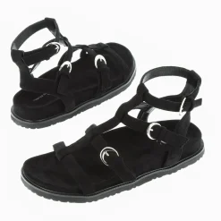 Sandales Ultra Legeres Ginny En Suedine Noire