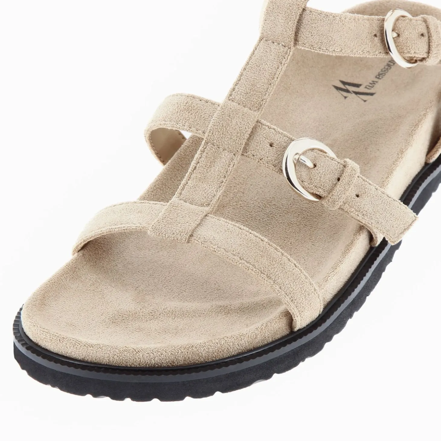 Spartiates Ultra Legeres Ginny En Suedine Beige