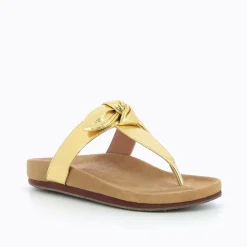 Tongs Adeline Or A Noeud Decoratif